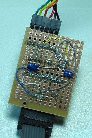 Photo of the bottom-side of the converter board