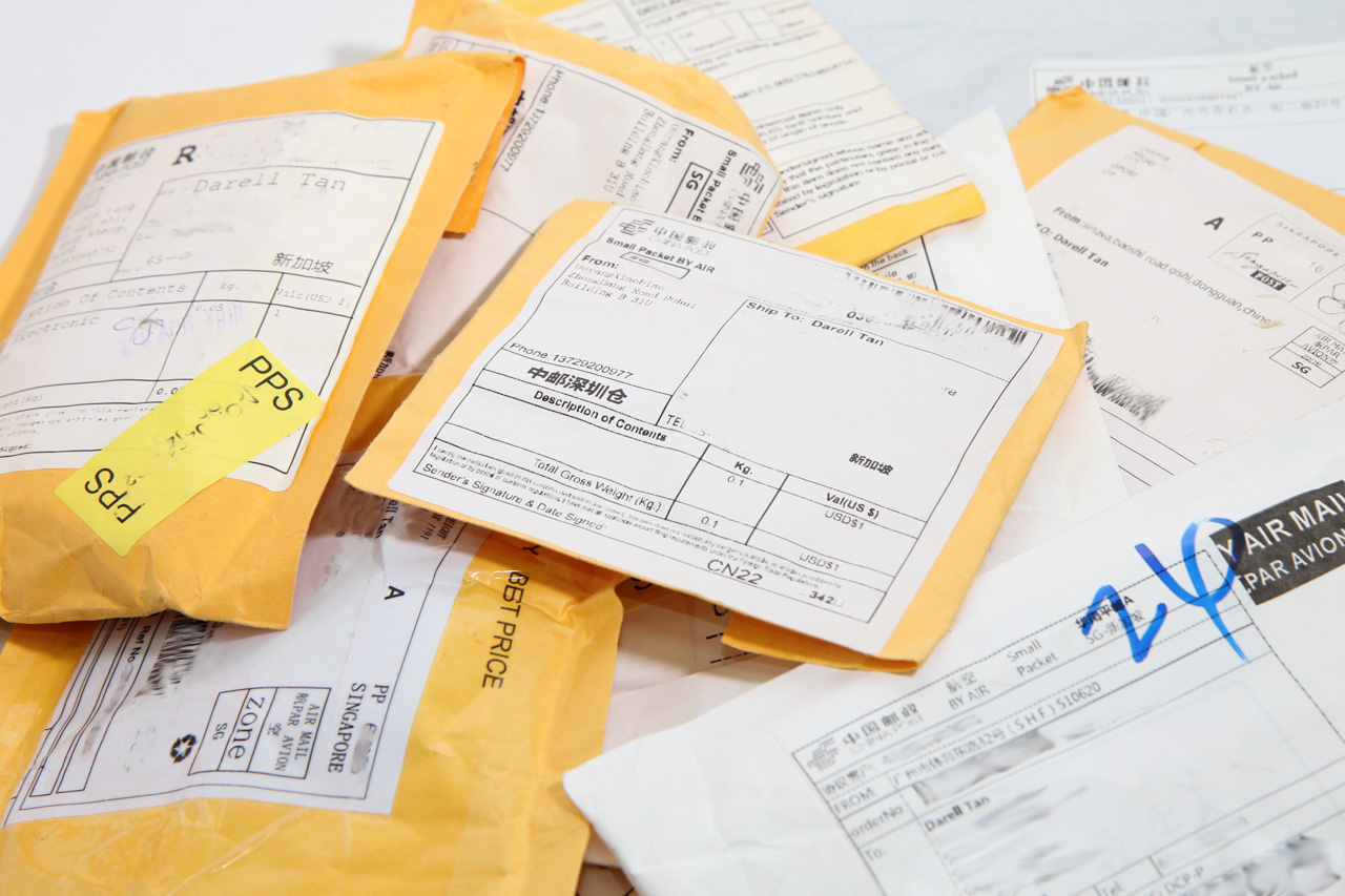 small pile of mailbag items