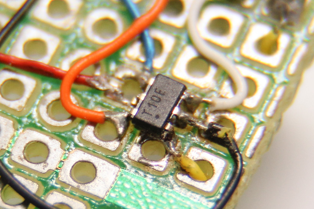 ATtiny10 on a prototyping board