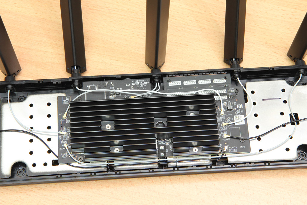 router top view, with cover opened