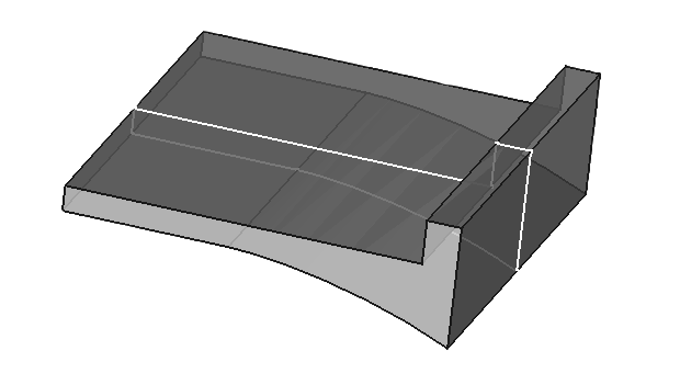 3D CAD model, 2nd attempt base sketch